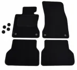 BMW E60/E61 2003-2010 mustad velvetist matid, h&otilde;bedaste detailidega