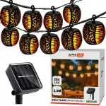 P&auml;ikesepatareidega girliand 20 LED SuperLED laternatega