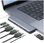 Thunderbolt 3 USB-jaotur HDMI 4K, 10Gbps MacBook M1/M2/M3/M4-le