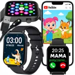 Laste nutikell Bluetooth, SMS, IP68, must