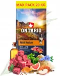 ONTARIO kuivtoit keskmise suurusega t&auml;iskasvanud koertele lambalihaga, 20 kg