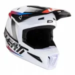 Mootorratta kiiver Leatt Moto 2.5 V24, must/valge, XXL (63-64 cm)