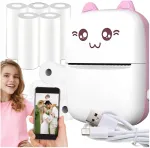 Laste termoprinter, mini instantkaamera, 11 rulli