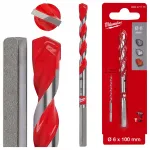 Betoonipuur 6 x 50/100 mm Milwaukee Premium, silindriline, 1 tk