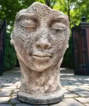 Aias skulptuur naine maskiga, 120 cm, betoonkontsentraat, AG-BET