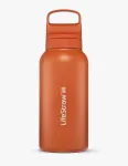 Roostevaba terase veepudel filtriga LifeStraw GO 2.0, 1 l, Kyoto Orange