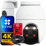 IP kaamera EZVIZ C8C, 8 MP, liikumistuvastusega, 10 m kaabel, 64 GB kaart, WiFi