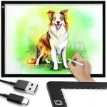 LED A3 joonistustahvel valgustusega