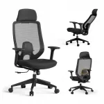 Kontoritool Sense7 Nakai, ergonoomiline, must, p&ouml;&ouml;ratava mehhanismiga