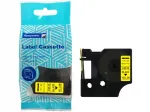 Kleepuv riba PRISM ZDT-D143618, 6 mm x 7 m, must kollase taustaga, vahetatav