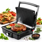 Elektriline grill-r&ouml;ster, kokkupandav, suur, kleepumisvastase kattega, 2500 W