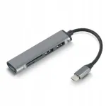 Adapter HUB 5in1: 3x USB-A, SD ja MicroSD kaardilugeja