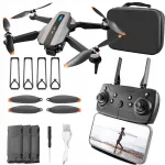 Kokkupandav droon FPV HD kaameraga, 100 m, 3 akut 1800mAh
