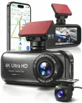 Autokaamera 4K UHD WiFi, GPS ja Full HD tagumise kaameraga