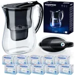 Veefiltripott Aquaphor LAGO must 3.8L, 10 Maxfor+ kassettidega