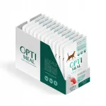 Optimeal m&auml;rg kassitoit kalkuni ja kanaga, 12 x 85 g