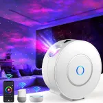 LED t&auml;htede projektor RGB, nutikas &ouml;&ouml;lamp laseriga, 3D, kaugjuhtimispult, WiFi
