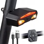 Jalgratta tagumine LED lamp suunatuled USB-C, veekindel, kaugjuhtimispuldiga