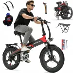 LANKELEISI G660 elektrijalgratas, 750W, 12,8Ah, 20", h&uuml;draulilised pidurid