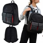Big Star LL574082 suur must seljakott punaste detailidega, sobib linnas ja koolis