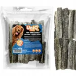 UniQ Pets kuivatatud kalanahast t&uuml;kk-koeramaius, 500 g
