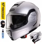 Motorratturi kiiver CABERG JAW FLIP-BACK TRIP matt hall, suurus M Pinlockiga