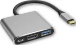USB-C adapter: HDMI 4K, USB 3.0, 100W PD