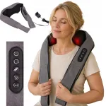 Shiatsu selja ja kaela massaažiseade soojenduse ja vibratsiooniga, 24 W
