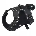 Suurte koerte rakmed Shepherd, mustad, helkivad, XL