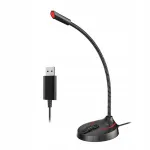 Lauamikrofon arvutile 3,5 mm, Plug & Play, F12, must