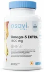 Toidulisand Osavi OMEGA-3 EXTRA VITA 1300mg, sidruni maitsega, 60 pehmet kapslit