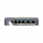 HIKVISION DS-3E0106P-E/M v&otilde;rgu l&uuml;liti, 6 porti, PoE