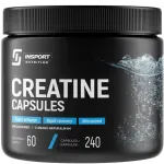Kreatiini monoh&uuml;draat 240 kapslit MICRONIZED Creatine Monohydrate INSPORT
