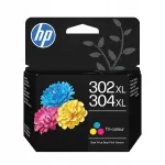 HP 302xl / 304xl v&auml;rviline tindikassett, sobib DeskJet 3630, 2620, Envy 5010 jaoks