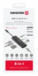 USB-C jagaja Swissten 8 &uuml;hes, alumiinium