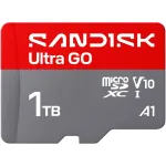 SanDisk 1TB ULTRA GO microSDHC 190MB/s C10 U1 V10 A1 UHS-I kaart