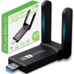 Traadita v&otilde;rguadapter v&auml;lisantenni ja 1300 Mbps, 5 GHz, USB 3.0-&uuml;hendusega