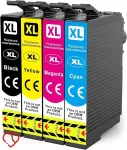Tindikassetid Epson 604XL, 15 tk: 6 musta, 3 t&uuml;rkiissinist, 3 purpurpunast, 3 kollast