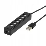 USB jagaja VIVANCO, 7 pesaga, toitega