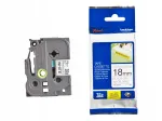 Liimpael BROTHER TZeS241, 18 mm, must valgel, eriti tugev
