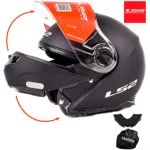 LS2 STROBE FF325 p&ouml;&ouml;ratav kiiver mattmust v&auml;rv, suurus M