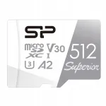 Silicon Power 512GB A2 V30 U3 SDXC microSD m&auml;lukaart koos adapteriga