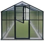 Aiakasvuhoone alumiiniumist, 12,6 m&sup2;, pol&uuml;karbonaat, 210x606, PTF