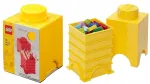 Plastikust LEGO kast, kollane, 18 x 12,5 x 12,5 cm
