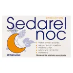 Toidulisand Sedarel Night melissiga, humalaga ja melatoniiniga, 20 tabletti