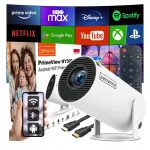 Kaasaskantav mini projektor Android TV Wifi 6, 360&deg; Full HD 4K, Bluetooth