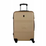 Keskmise suurusega kohver Słoń Torbalski, liivakarva, 64 cm, 57 l, 4 ratast