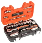 Padrunv&otilde;tmete komplekt 34 osa 10-22mm 1/4" 3/8" BAHCO S330