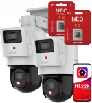 P&ouml;&ouml;rlev videovalve kaamera HiLook Hikvision TrandemVu 4MP Dual PTZ-D4 64GB kaardiga