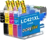 BROTHER LC421XL tindikassetid, 4 tk, DCP-J1050DW, MFC-J1010DW, DCP-J1140DW